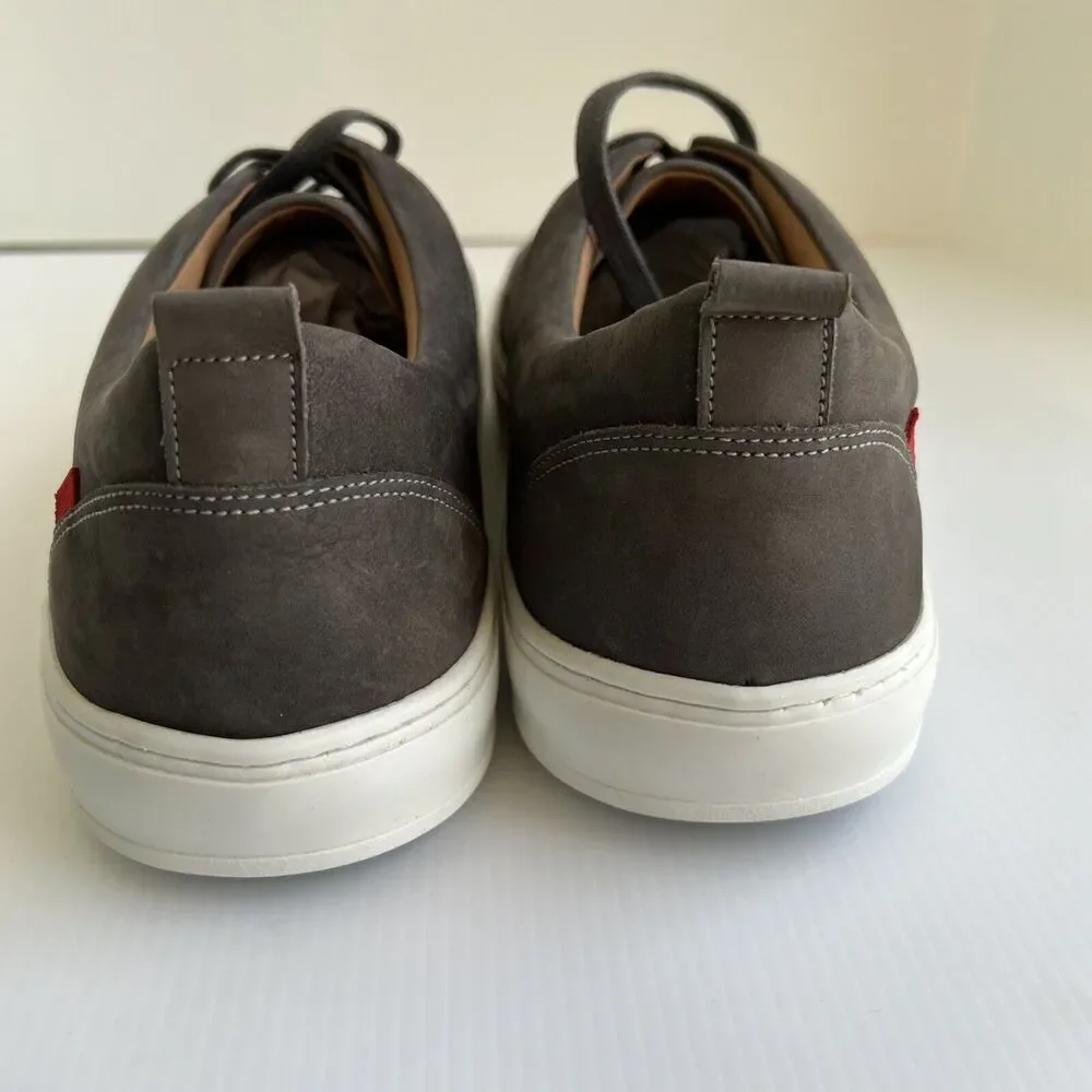 Marc Joseph Mens Union Sq Grey Washed Nappa Fashion Sneaker Size 13
